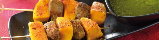 Brochetitas de res al cilantro