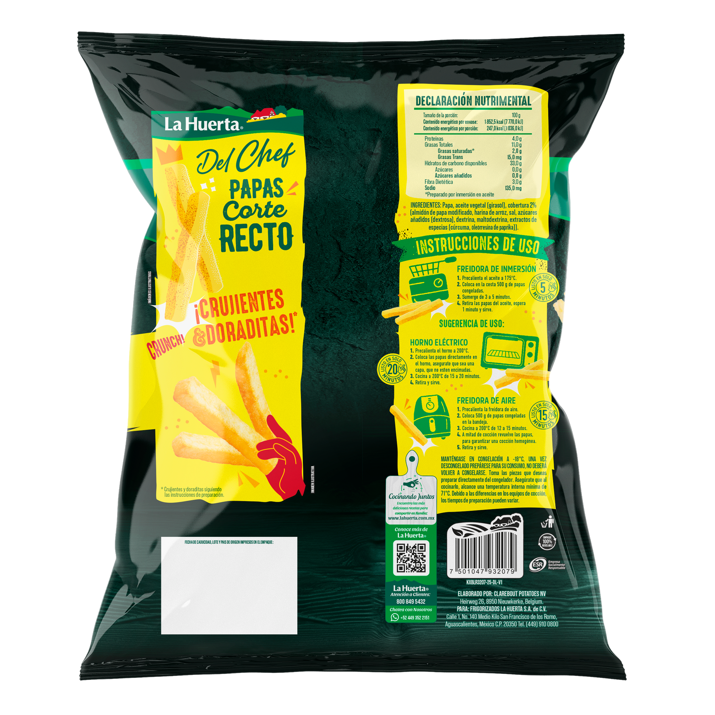 Papas Corte Recto Del Chef