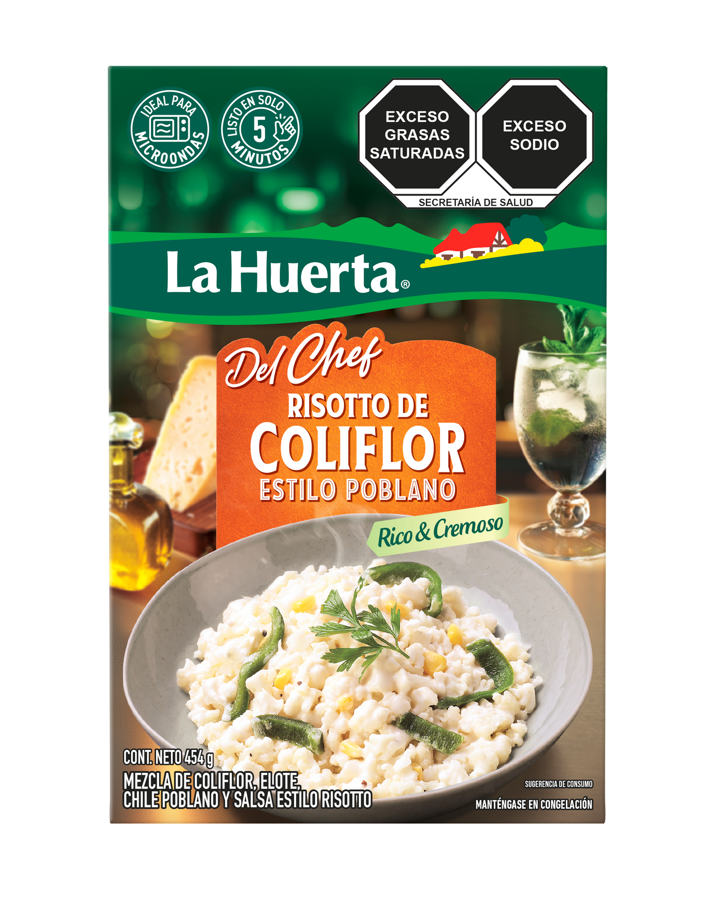 Risotto de Coliflor estilo Poblano