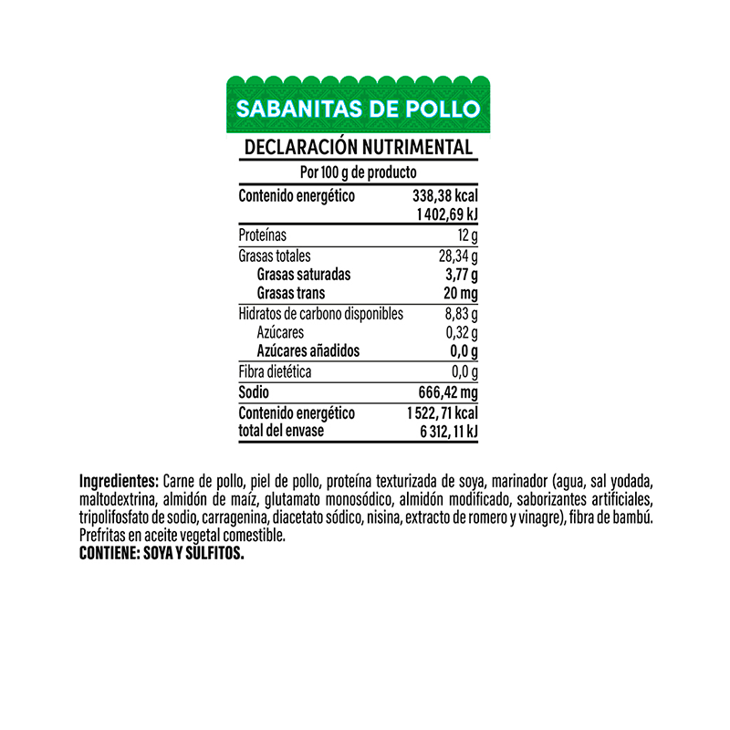 Sabanitas de Pollo