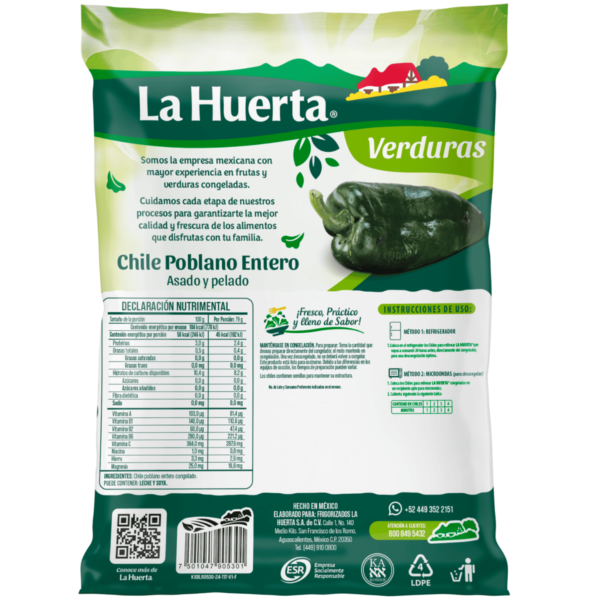 Chile Poblano para Rellenar