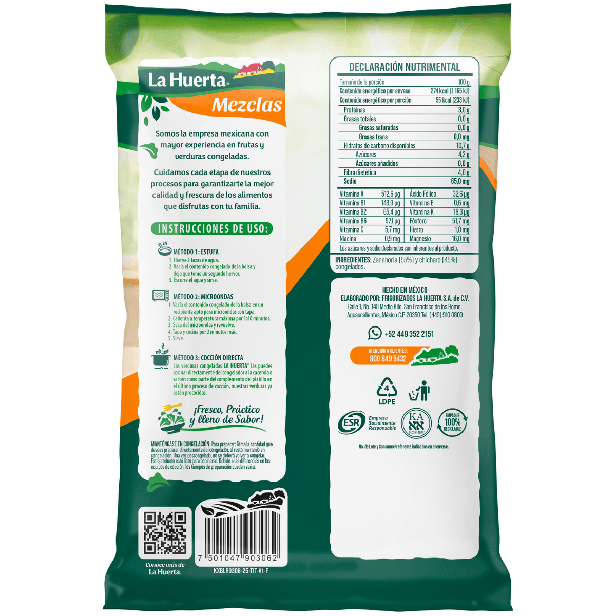 Zanahoria con Chícharo