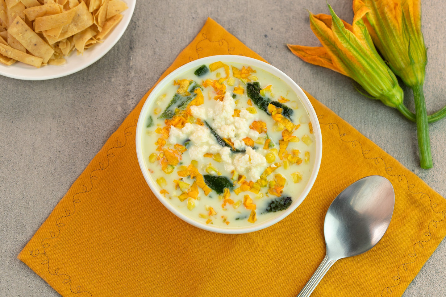 Sopa Flor de Calabaza - La Huerta - Guadalajara