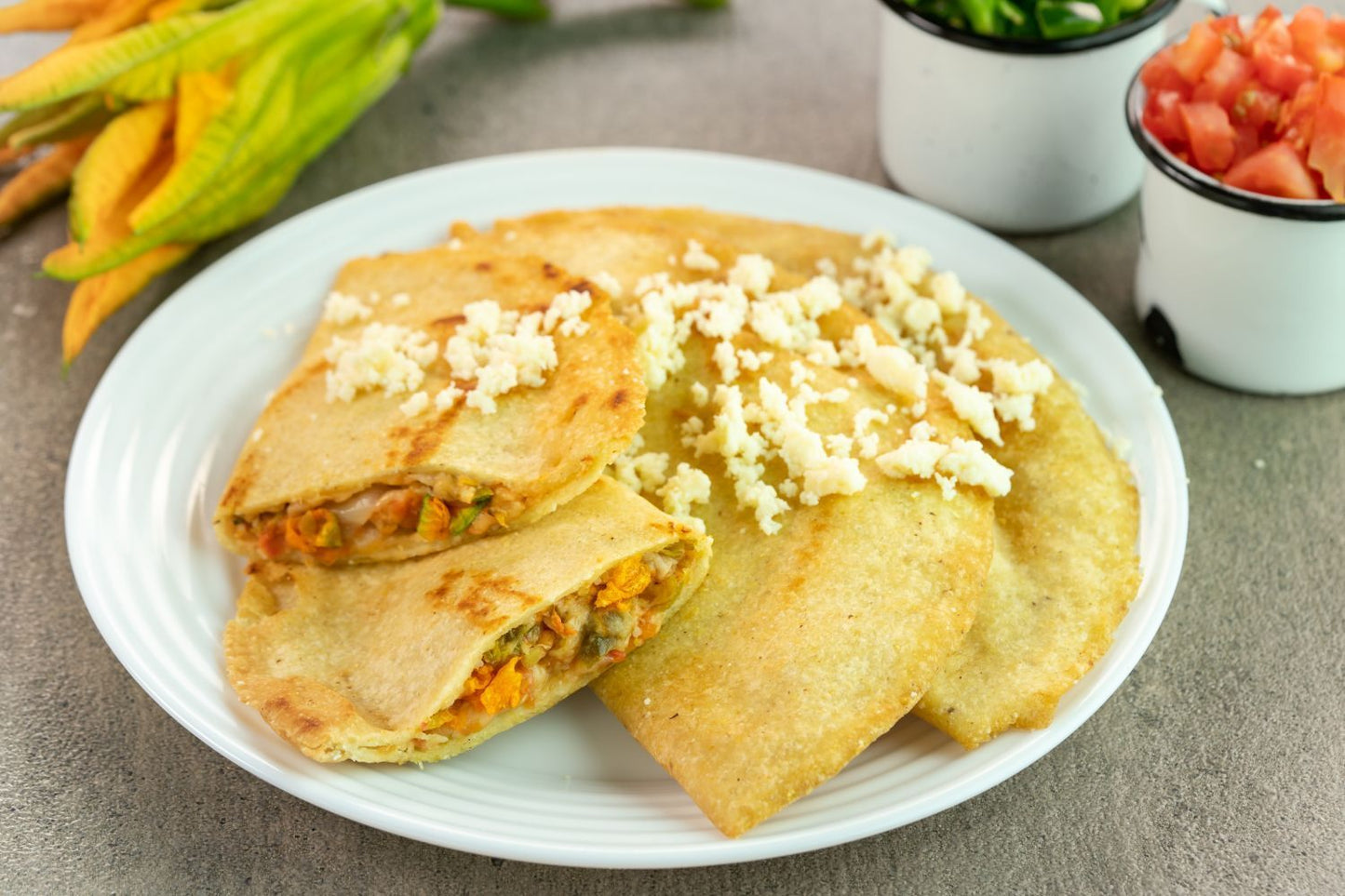 Quesadillas de Flor de Calabaza - La Huerta - Guadalajara