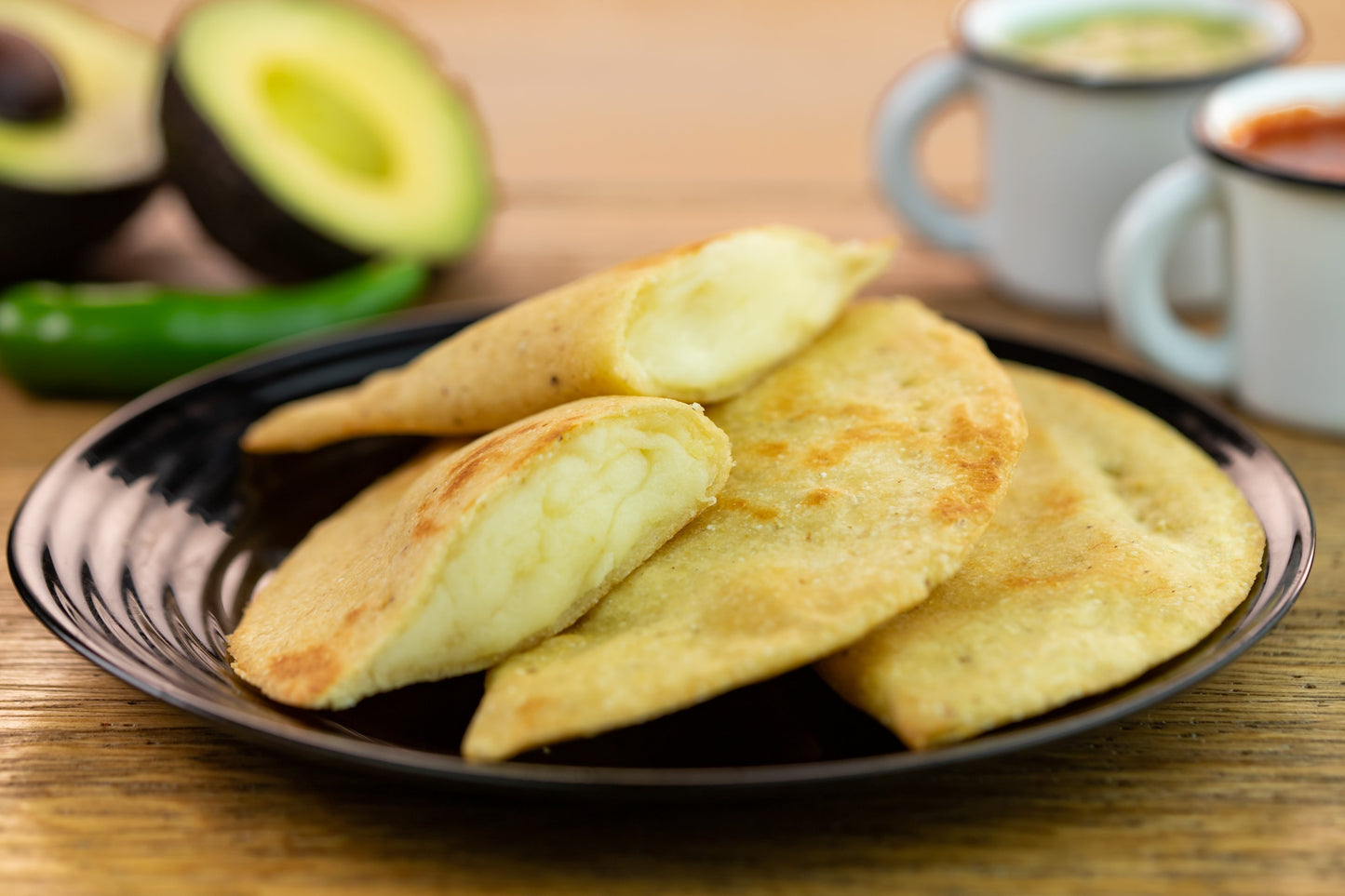 Quesadillas fritas de queso con papa hechas a mano - La Huerta - Guadalajara