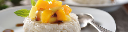 Arroz al coco con Mango