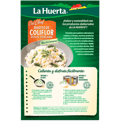 Risotto de Coliflor estilo Poblano