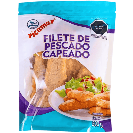 Filete  de pescado empanizado