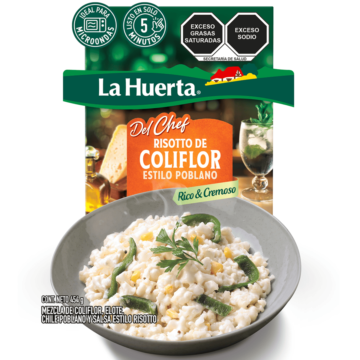Risotto de Coliflor estilo Poblano