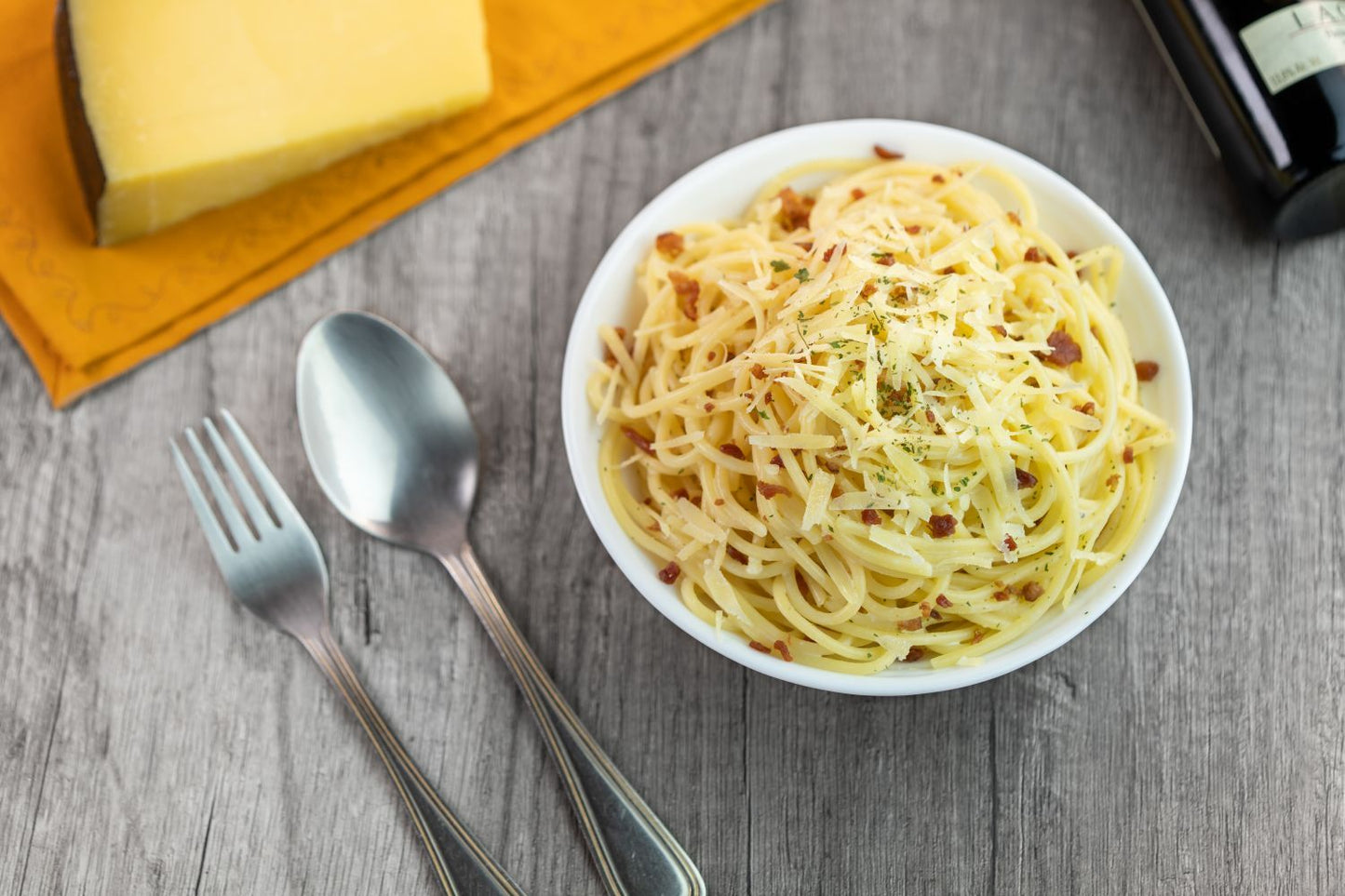 Spaguetti Carbonara - La Huerta - Guadalajara